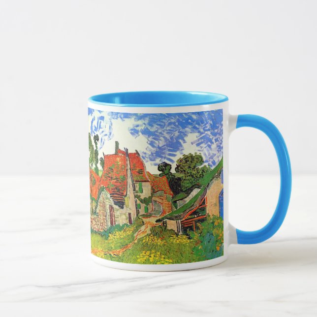 Taza Bella Artes Village Street Auvers Van Gogh (Derecha)