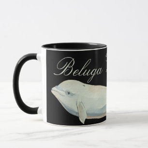 Taza Bella ballena Beluga, Delphinapterus Leucas
