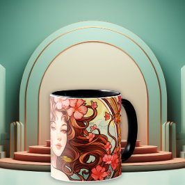Taza Belleza Art Nouveau de Enredaderas Susurrantes