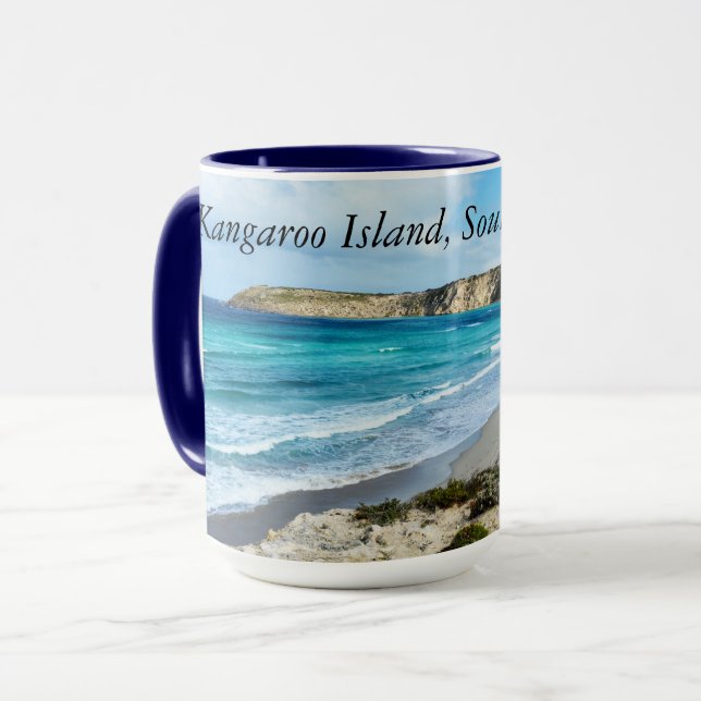 Taza "Belleza capturada: Isla de Kangaroo, línea coster (Anverso izquierdo)