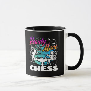 Taza Belleza en movimiento - jugador de ajedrez Chicas