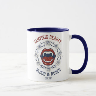 Taza Belleza Vampírica Sangre Y Rosas