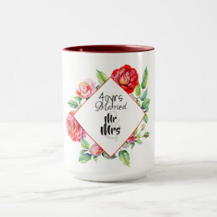 Taza Bello 40º Aniversario de Boda Rube Rosas Rojas