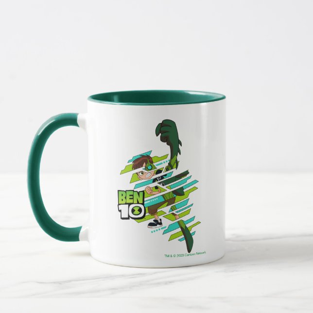Taza Ben 10 Transformación de ADN salvaje (Izquierda)