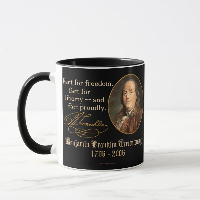Taza Ben Franklin - Fart orgulloso (Izquierda)