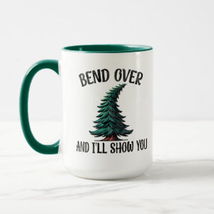 Taza Bend Over and I Show you - Cita de Navidades