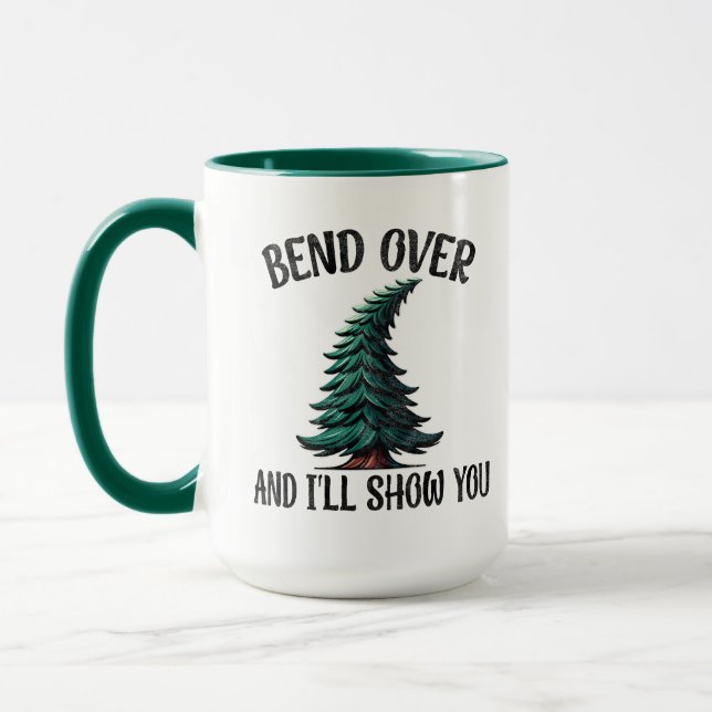 Taza Bend Over and I Show you - Cita de Navidades (Izquierda)