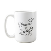 Taza bendecida y agradecida (15oz)