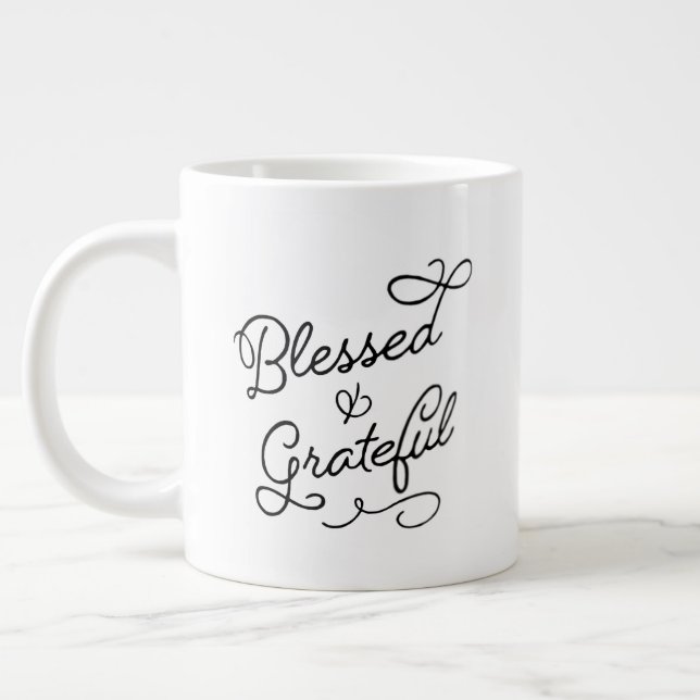 Taza bendecida y agradecida (20oz) (Izquierda)