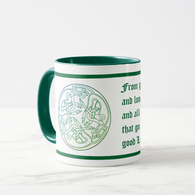 Taza Bendición de un niño escocés se desmorona en la no (Anverso izquierdo)