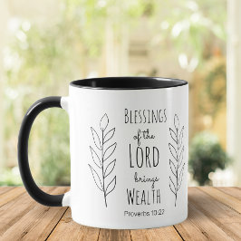 Taza Bendición del Señor, verso de la Biblia, cristiano