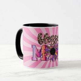 Taza Bendita Mamá Rosa Floral Moderna