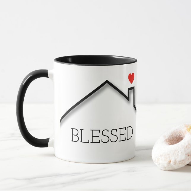 Taza Bendita sea esta casa (Con donut)