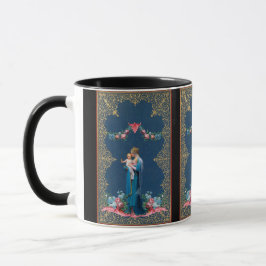 Taza Bendita Virgen María Jesús Vintage Católico