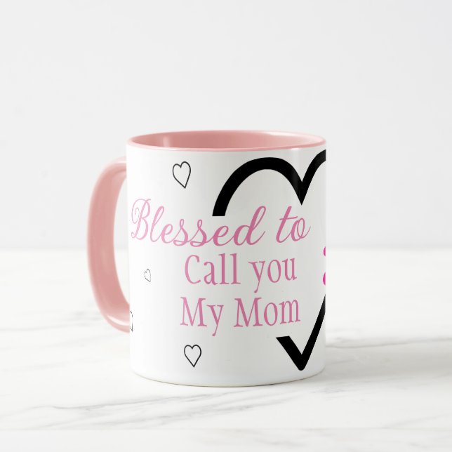 Taza Bendito de llamarte mi mamá. (Anverso izquierdo)