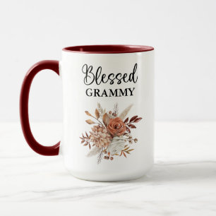 Taza Bendito Grammy   Saldo 127:3   Floral de otoño