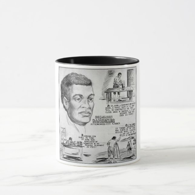 Taza Benjamin Banneker: Científico negro y revolucionar (Centro)
