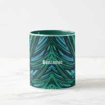BENJAMIN ~ Zany 3D Fractal ~ azul y verde