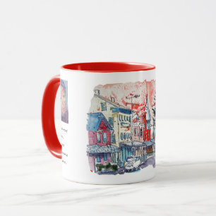 Taza Berlín Este Feliz Pintura / Artista Larry Lerew