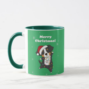Taza Bernese Feliz Navidad Navidades felices perros Mug