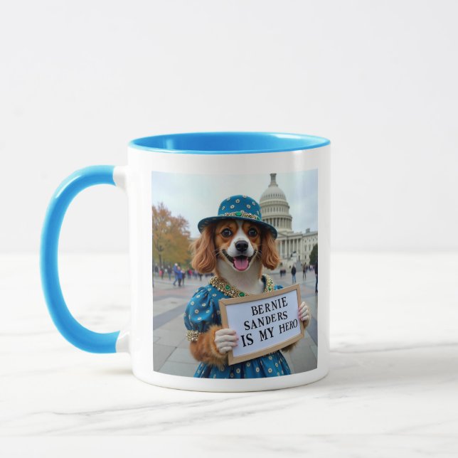 Taza Bernie Sanders Es Mi Héroe (Izquierda)