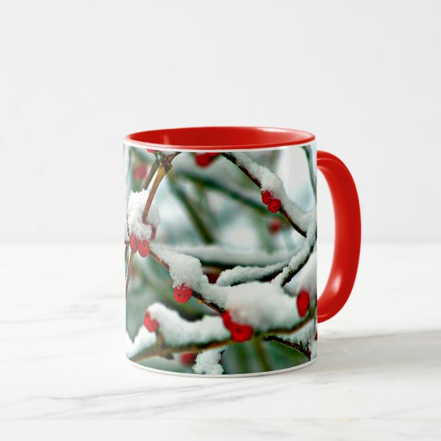 Taza Berries rojos en la nieve de 2025 (Anverso derecho)