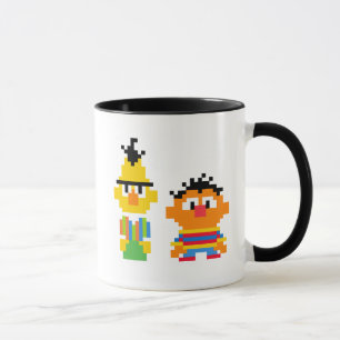 Taza Bert y Ernie Pixel Art