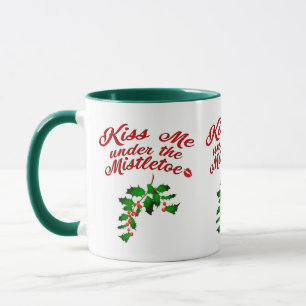 Taza Bésame bajo la bruja de Mistletoe