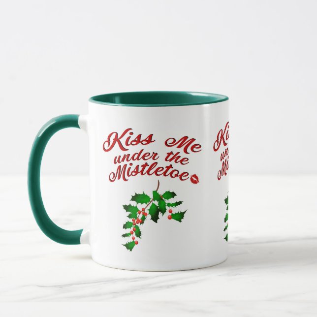 Taza Bésame bajo la bruja de Mistletoe (Izquierda)