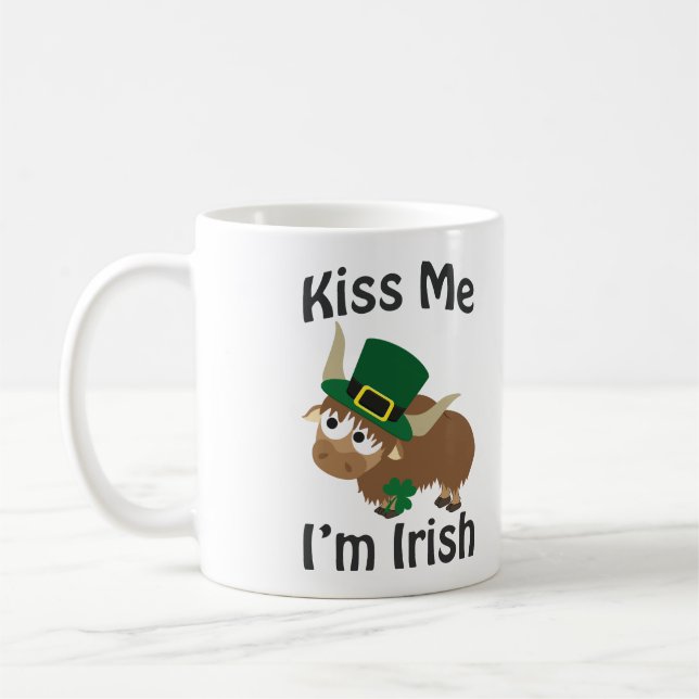 Taza Bésame, soy irlandés Yak (Izquierda)