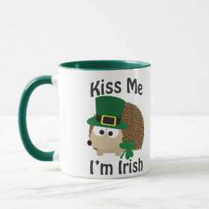 Taza Bésame, soy un hedgehog irlandés