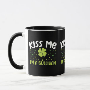 Taza Bésame, soy un Sullivan - Apellido Sullivan