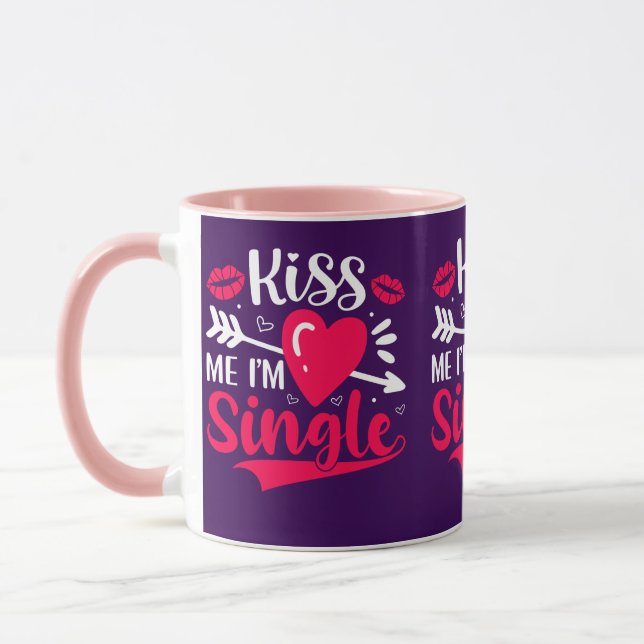 Taza Bésame, soy un Valentín único y lindo (Izquierda)