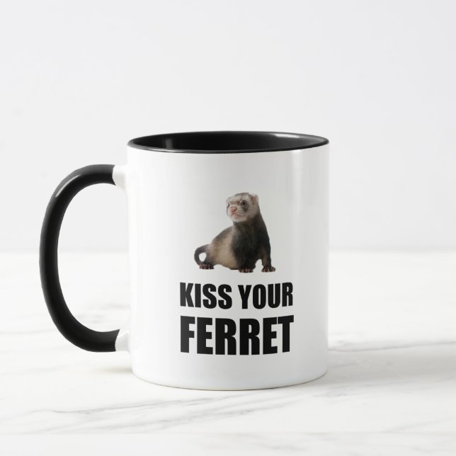 Taza Bese su hurón divertido (Izquierda)