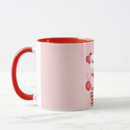 Taza Beses gratis de cachorro Perro de San Valentín