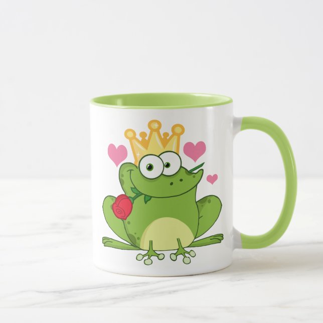 Taza Beso de la rana del el día de San Valentín (Derecha)