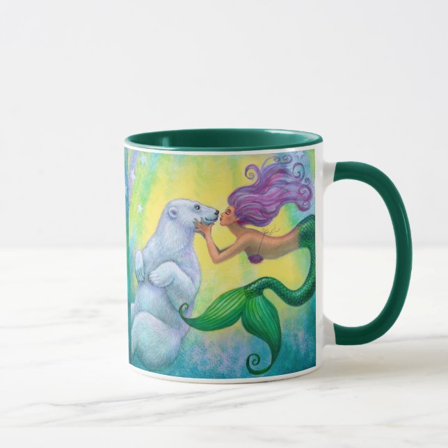 Taza Beso del oso polar de la sirena (Derecha)