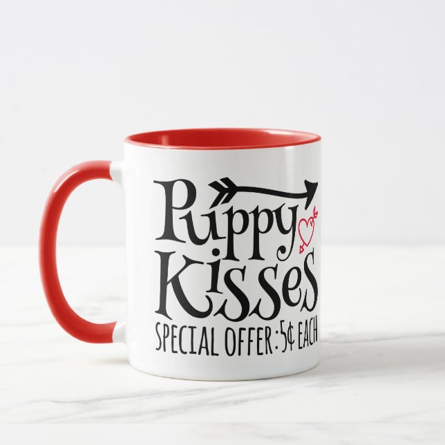 Taza Besos de cachorro...oferta especial de San Valentí (Izquierda)