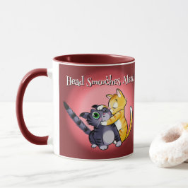 Taza BESOS EN LA CABEZA GATOS DE SAN VALENTÍN por Jeff