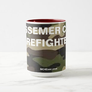 TAZA BESSEMER CITY FIREFIGHTER CAMO MUG