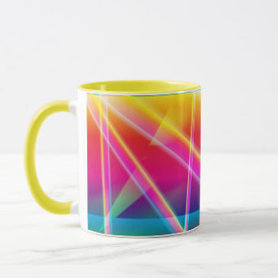 TAZA BEST COFFEE MUGS - NEON LIGHTS DISIGNER MUGS