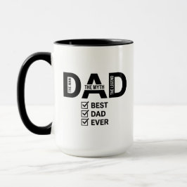Taza Best Dad Ever Funny Fathers Day Coffee Mug