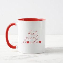 Taza Best Great-Grandma Gift, We Heart Great-Granny  