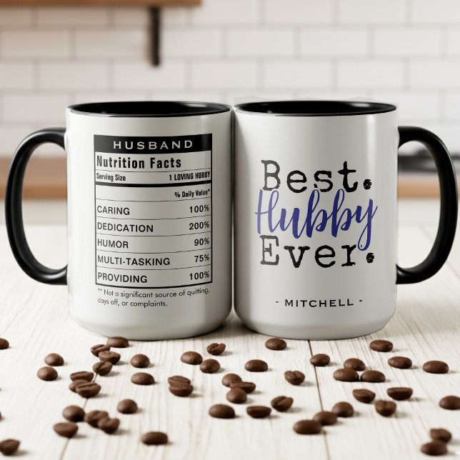 Taza Best Husband Ever Nutrition Facts Spouse (Best Husband Ever Nutrition Facts Spouse Mug
)