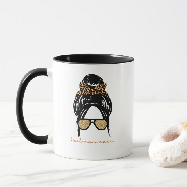 Taza 'Best Mom Ever' Birthday Mother's Day Gift  (Con donut)