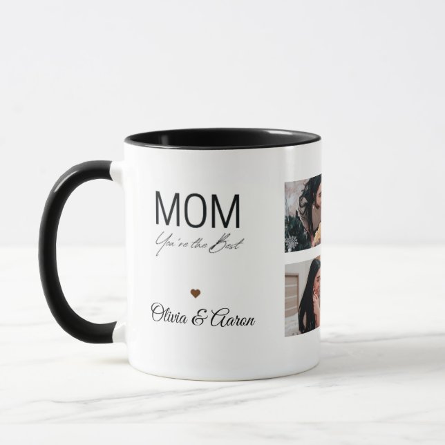 Taza Best Mom Photo Collage Mug (Izquierda)