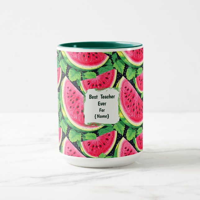 Taza Best Teacher Ever – Watermelon Mug (Centro)