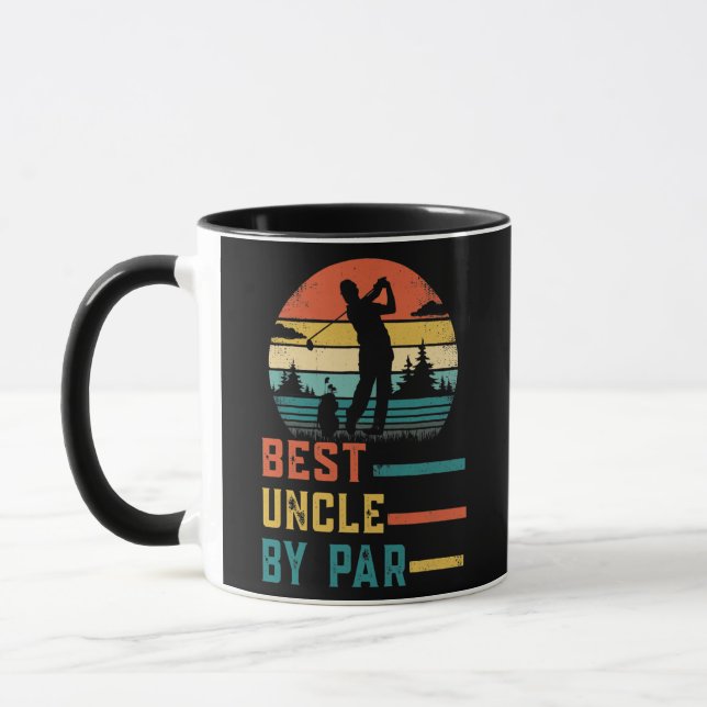 Taza Best Uncle By Par Daddy Father's Day Gift Golf (Izquierda)