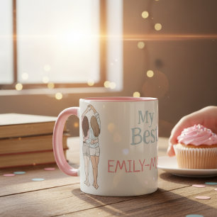 Taza Besties Personalized Mug A Perfect Gift with a Pe