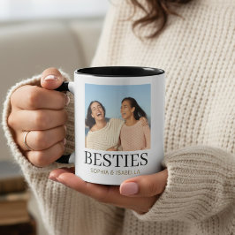 Taza Besties Photo Mug | Personalized Best Friends Gift
